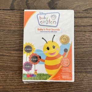 Baby Einstein Baby's First Sounds: Discoveries For Little Ears (2008 DVD) NEW